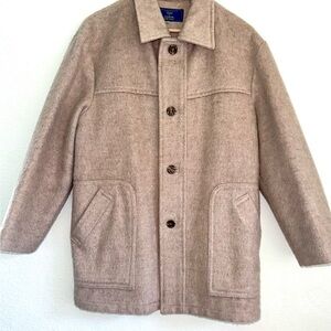 Vintage Town & Country Sun Idol Alpaca Work Jacket-Made in Japan-Soft Tan-Size L